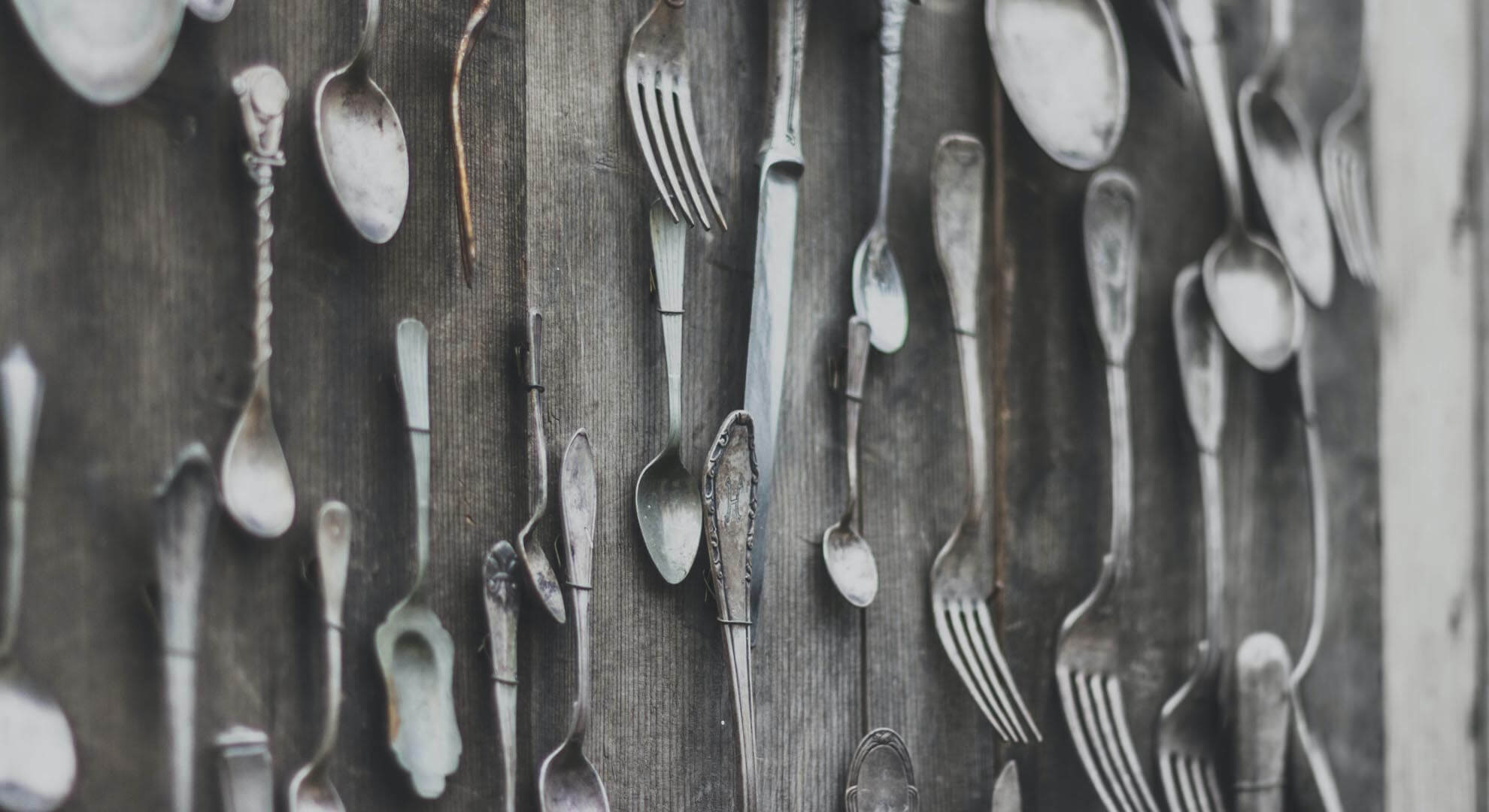 A selection of old cutlery