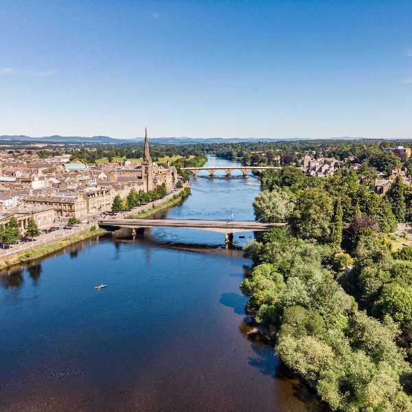 Scenic photograph of Perth and Kinross town